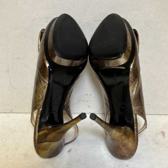 OSCAR DE LA RENTA HIGH HEEL SLINGBACK SANDALS - Picture 7 of 8